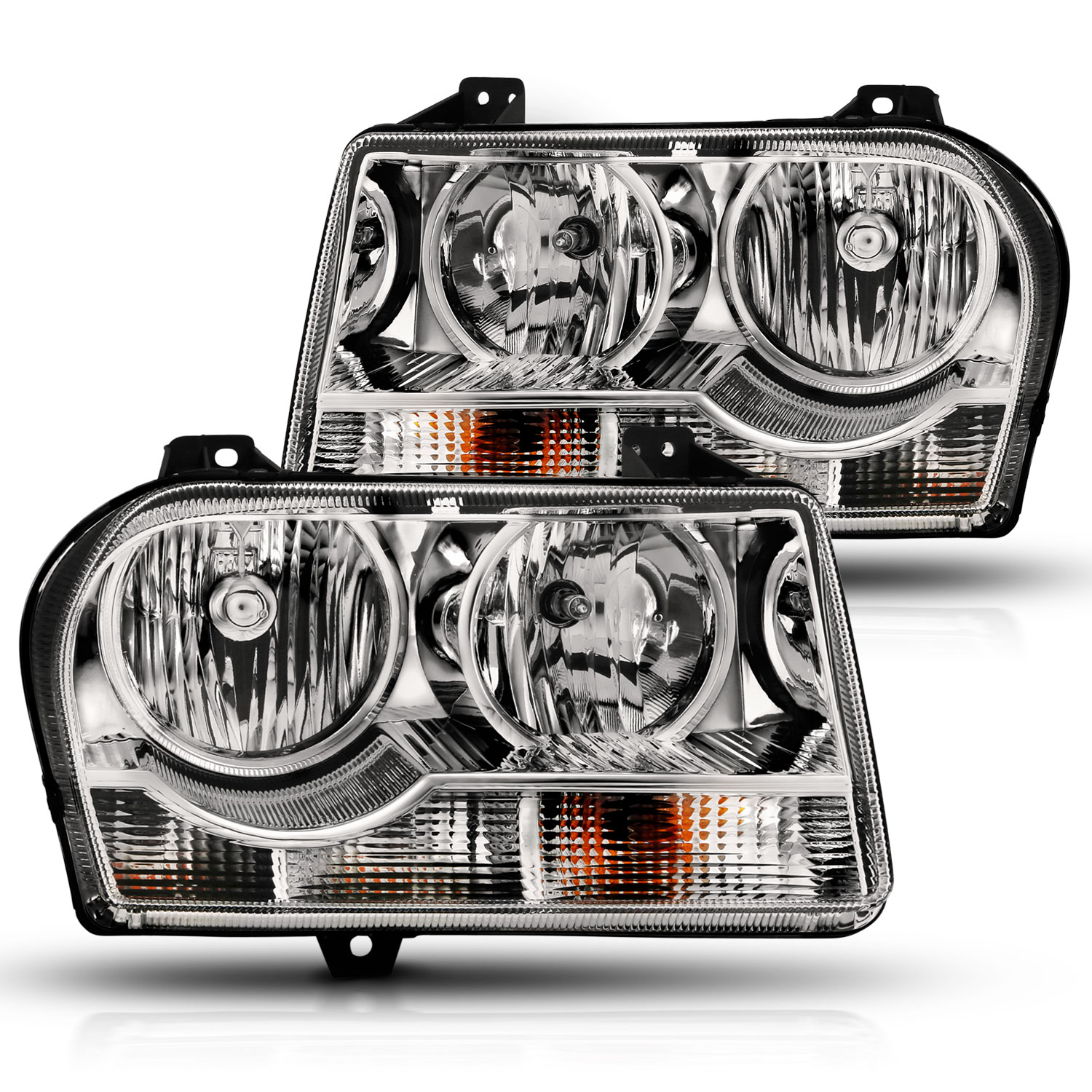 Headlight Set For 05-10 Chrysler 300