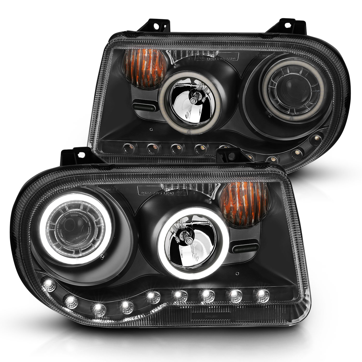 Headlight Set For 05-10 Chrysler 300
