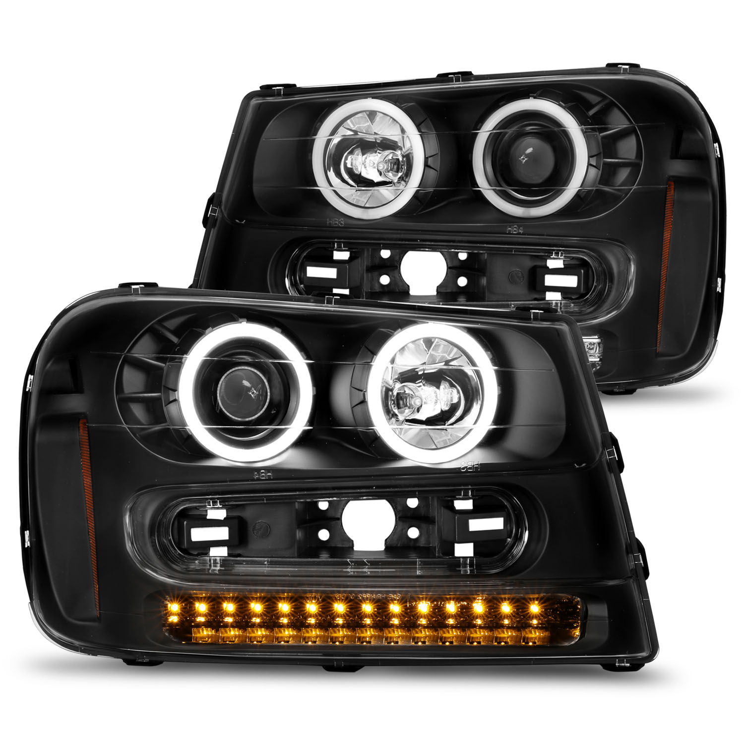 Headlight Set For 02-09 Chevrolet Trailblazer, 02-06 Chevrolet Trailblazer EXT