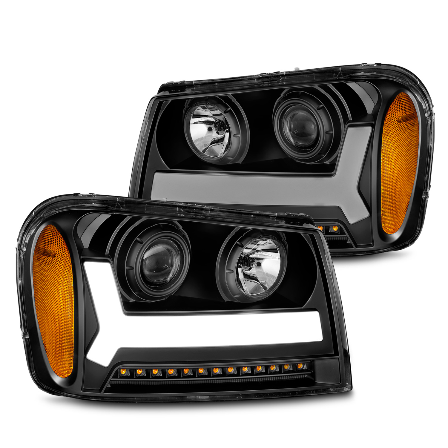 Headlight Set For 06-09 Chevrolet Trailblazer
