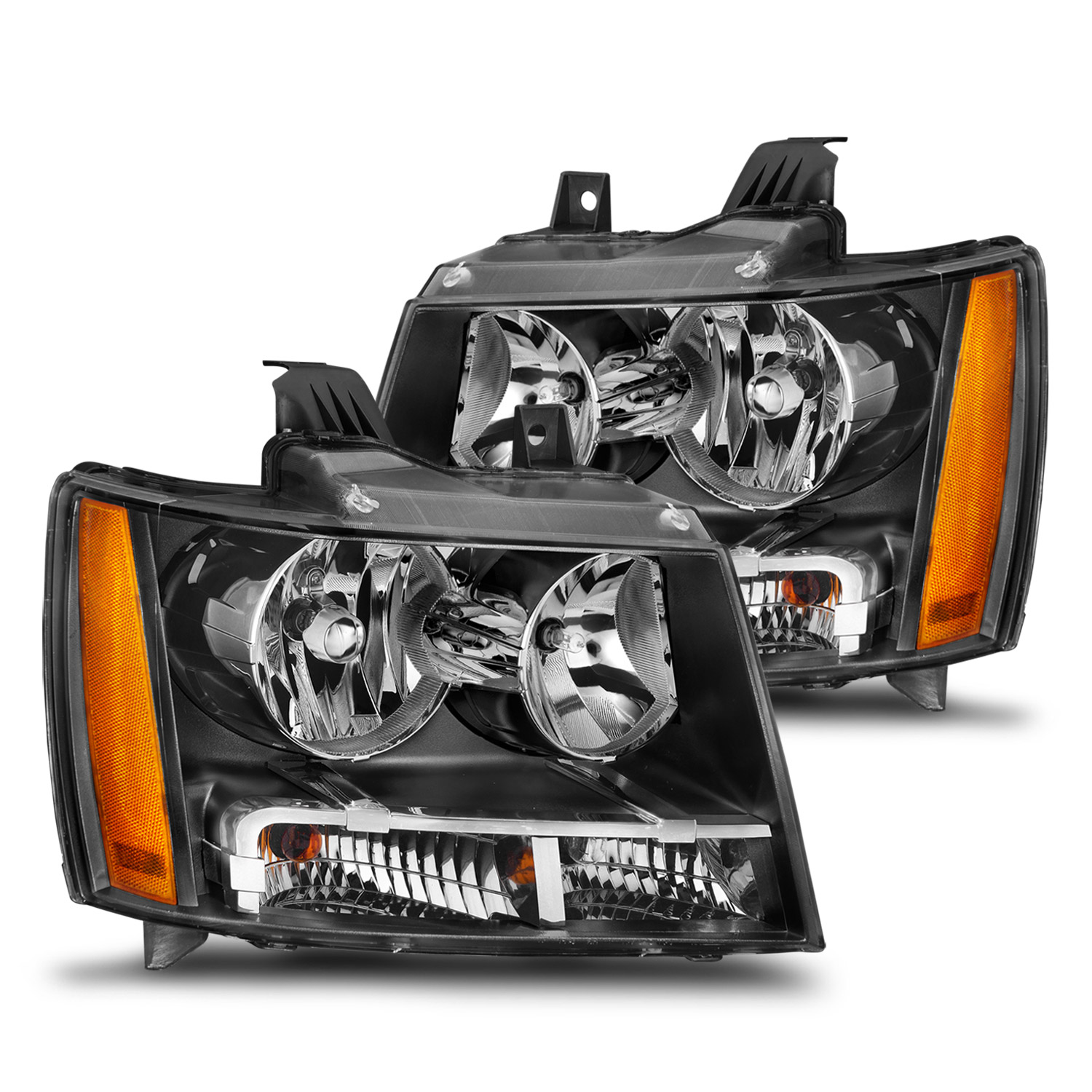 Headlight Set For 07-13 Chevrolet Avalanche, 14 Chevrolet Suburban, 07-14 Chevrolet Tahoe