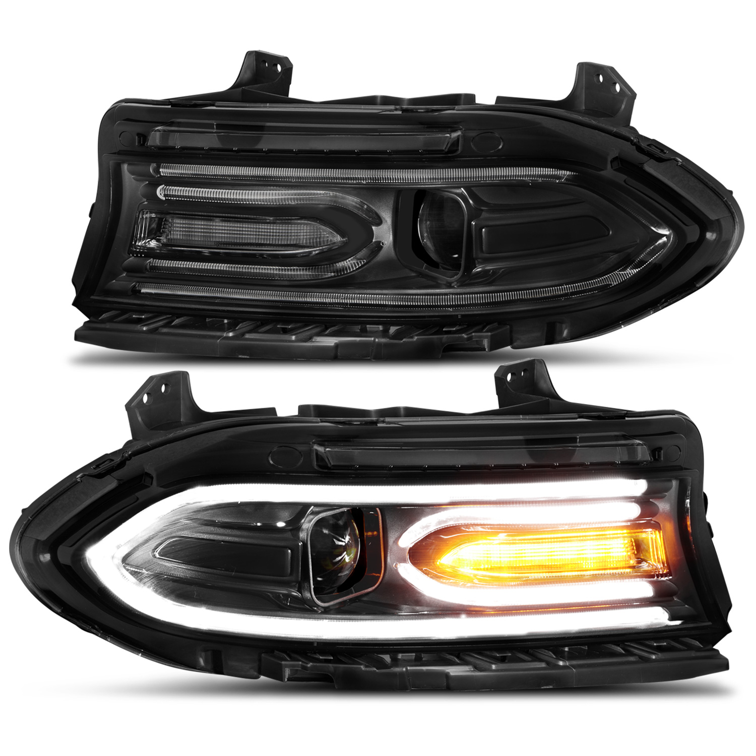 Headlight Set For 15-23 Dodge Charger