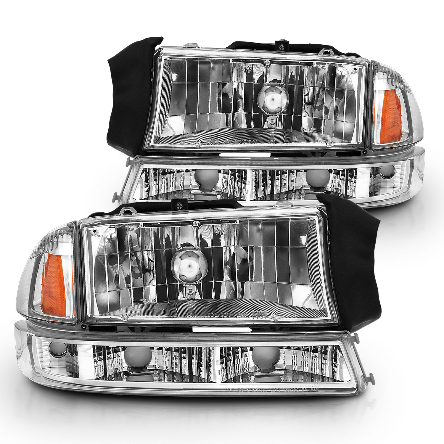 Headlight Set For 97-04 Dodge Dakota, 98-03 Dodge Durango