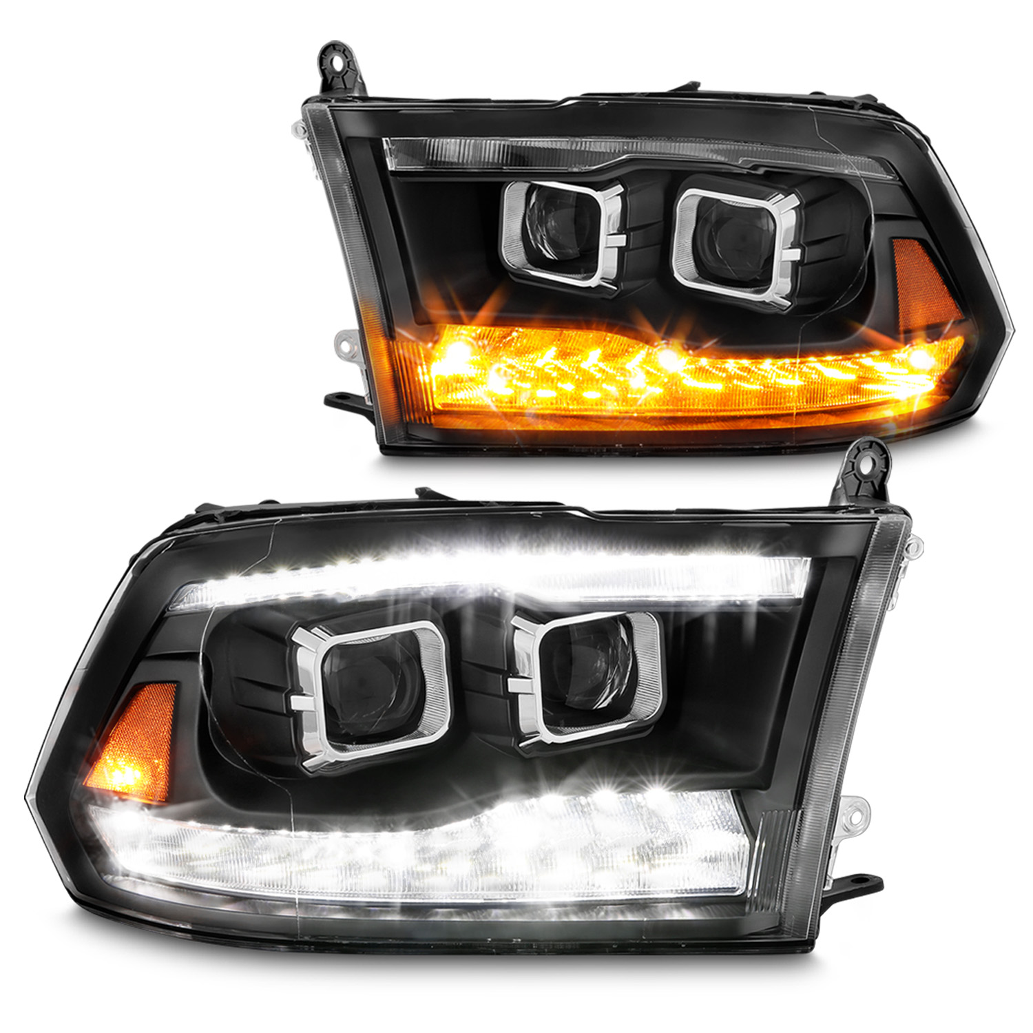 Headlight Set For 2009-2023 Dodge Ram
