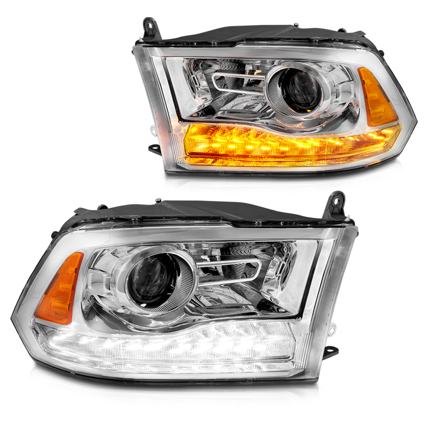 Headlight Set For 2009-2023 Dodge Ram