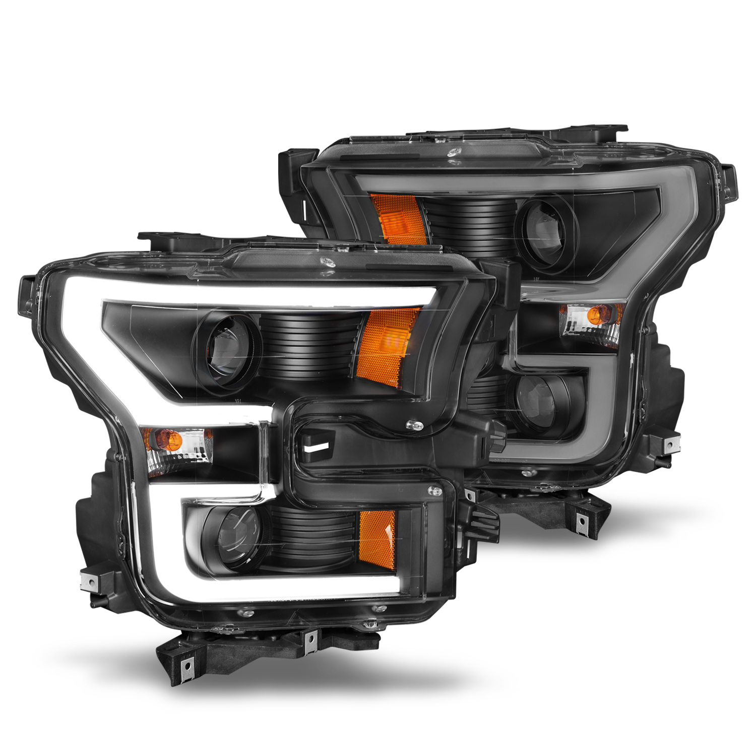 Headlight Set For 15-17 Ford F-150