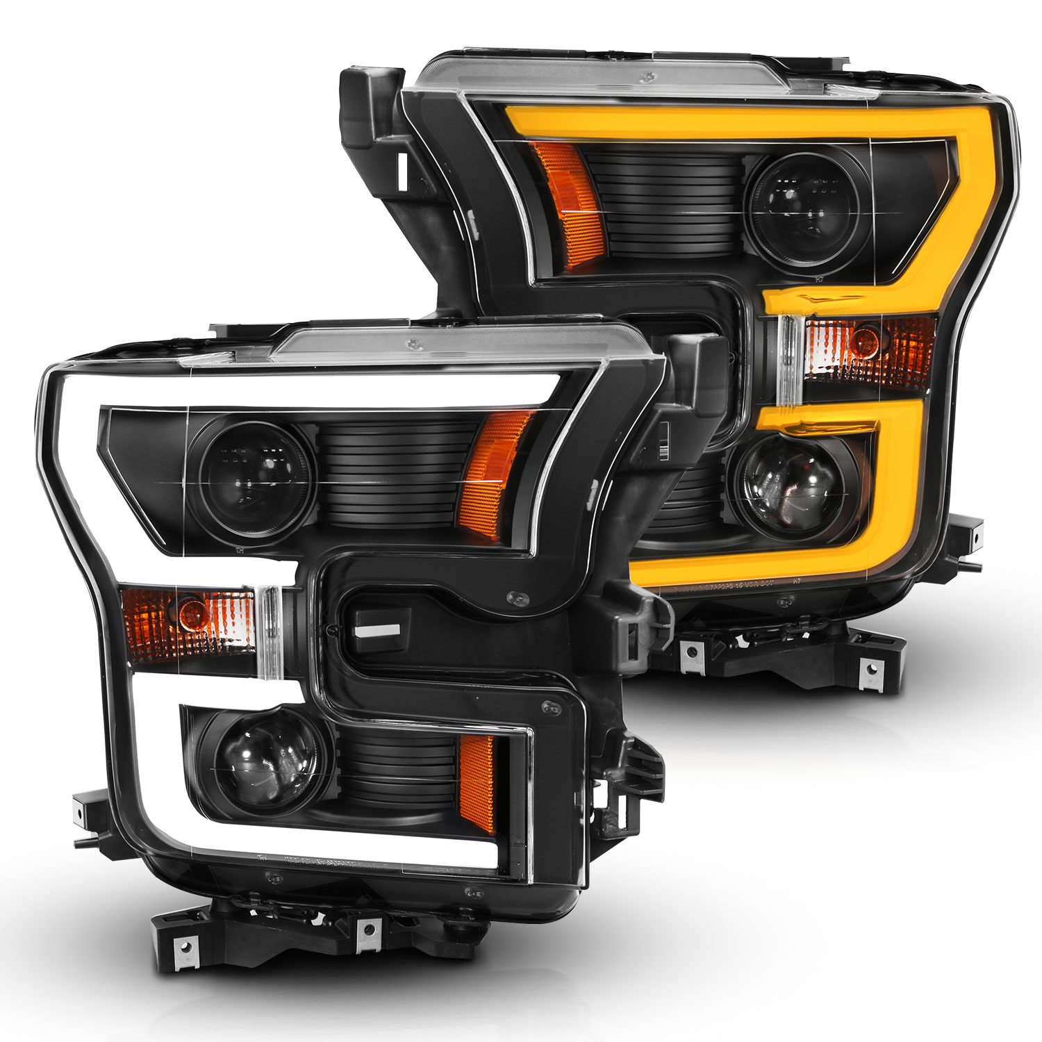 Headlight Set For 15-17 Ford F-150