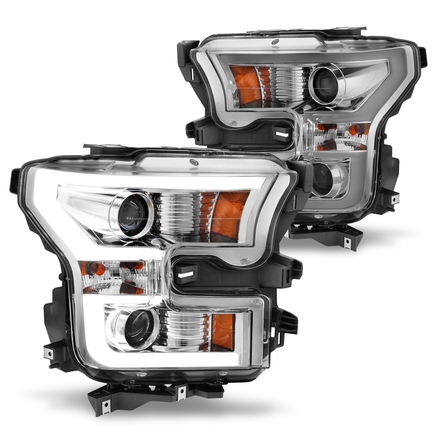 Headlight Set For 15-17 Ford F-150