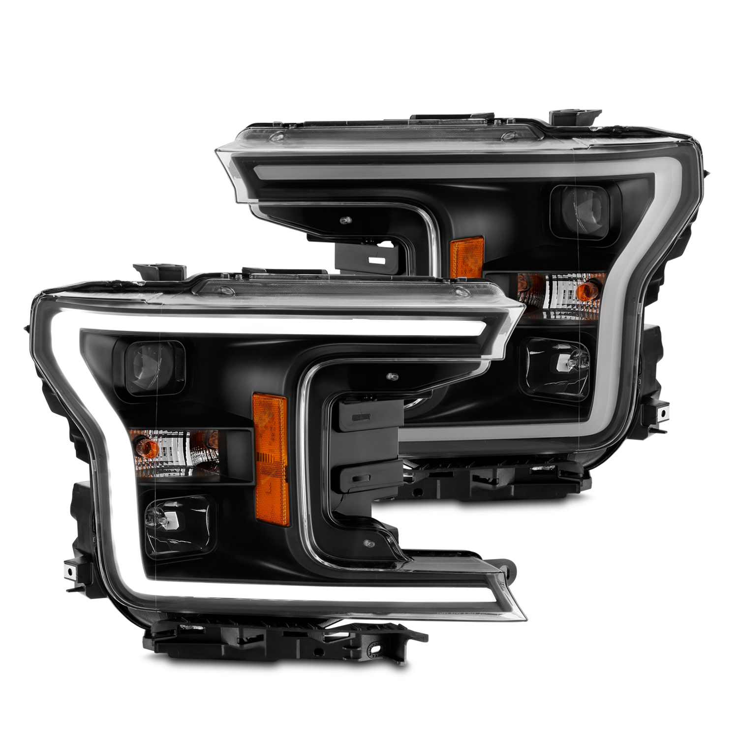 Headlight Set For 18-20 Ford F-150