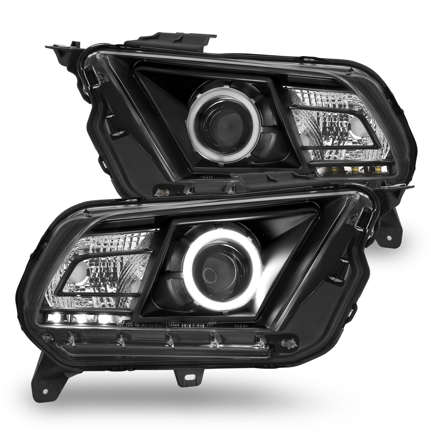 Headlight Set For 10-14 Ford Mustang