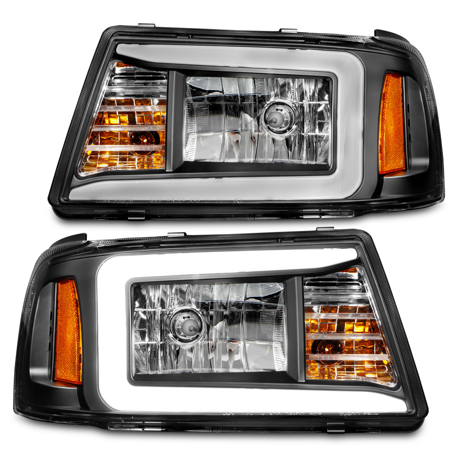 Headlight Set For 01 Ford F-100 Ranger, 01-11 Ford Ranger