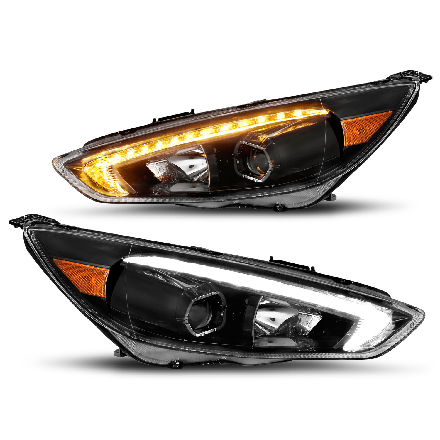 Headlight Set For 15-18 Ford Focus