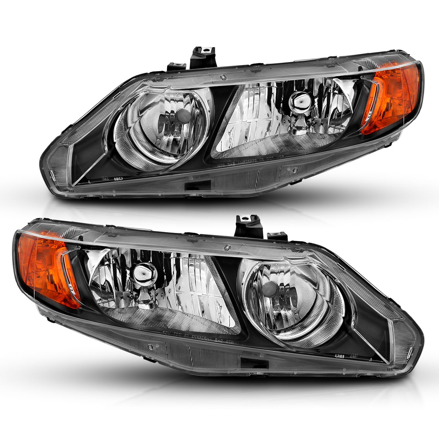 Headlight Set For 06-11 Honda Civic