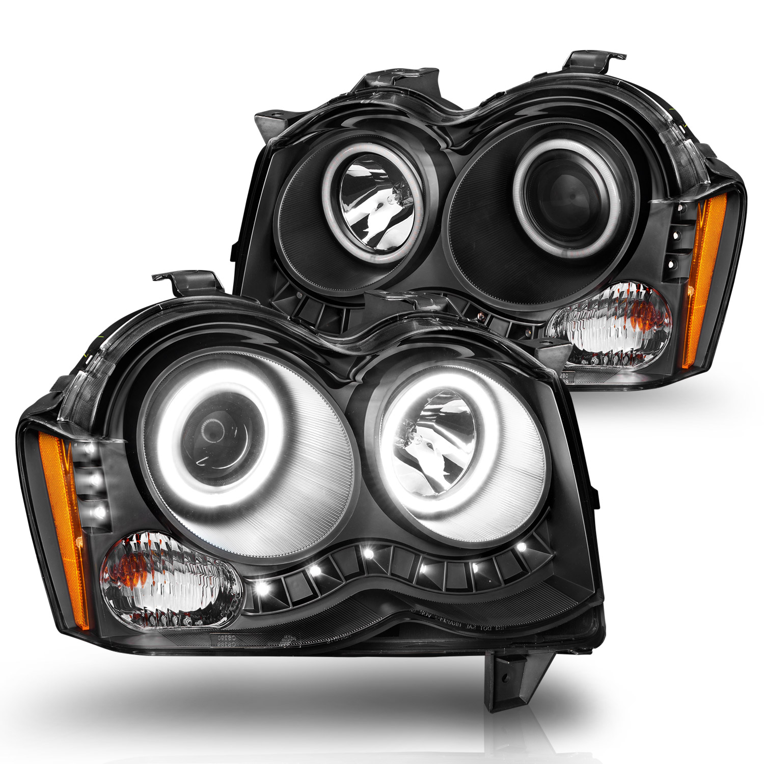 Headlight Set For 08-10 Jeep Grand Cherokee