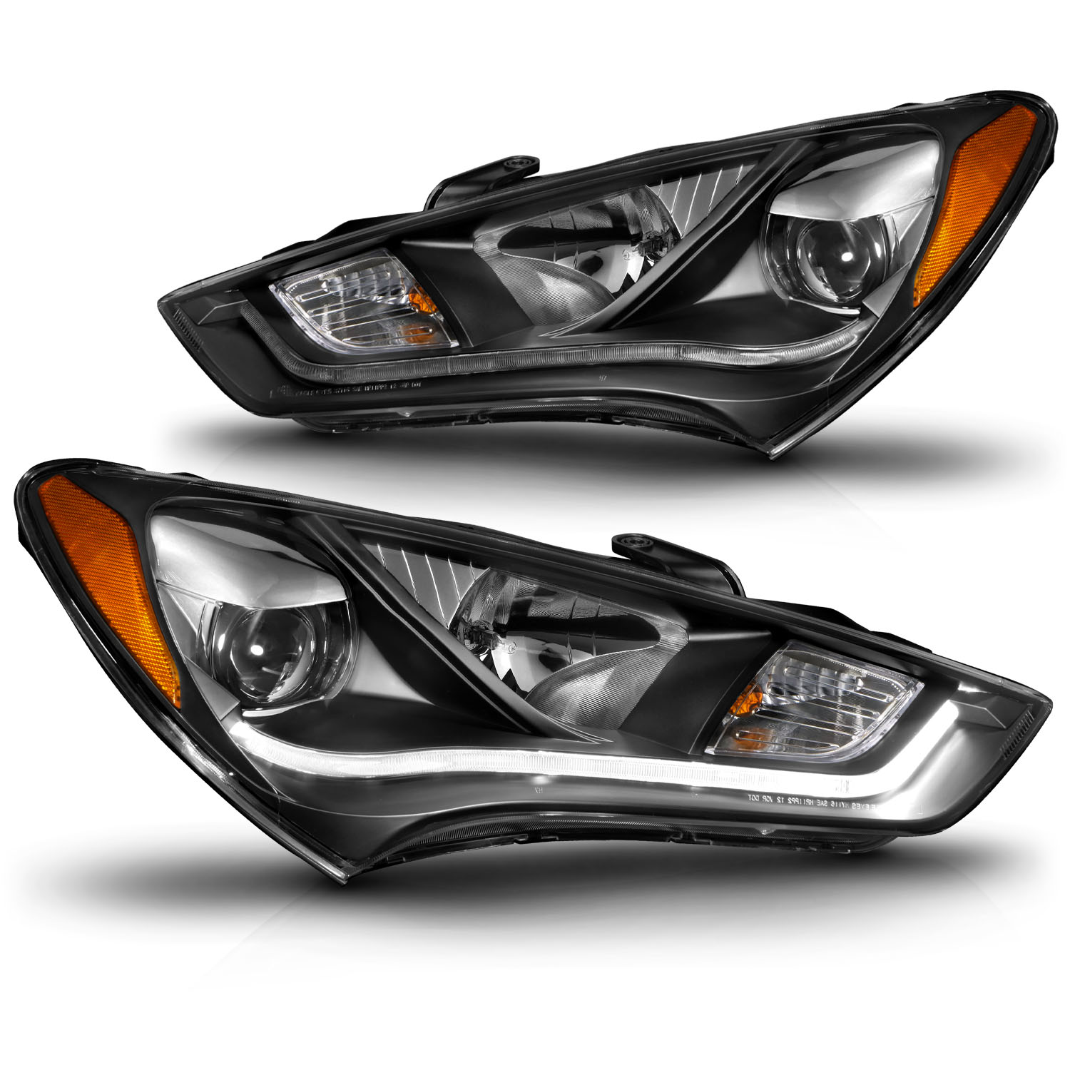 Headlight Set For 13-16 Hyundai Genesis Coupe