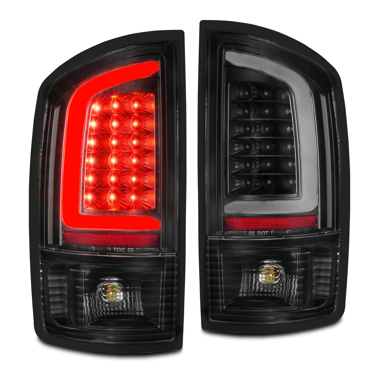 Tail Light Set For 02-06 Dodge Ram 1500, 03-06 Dodge Ram 2500, 03-06 Dodge Ram 3500