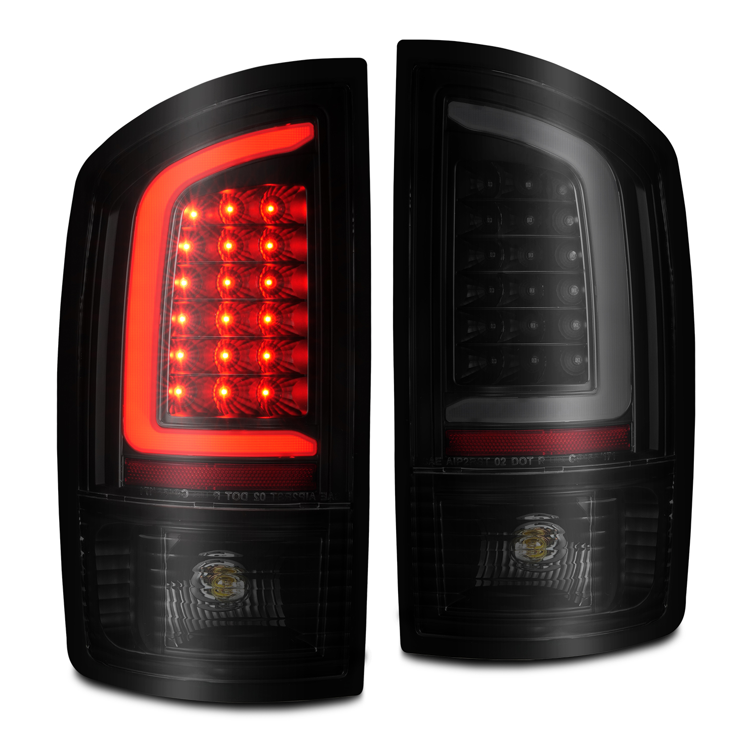 Tail Light Set For 02-06 Dodge Ram 1500, 03-06 Dodge Ram 2500, 03-06 Dodge Ram 3500