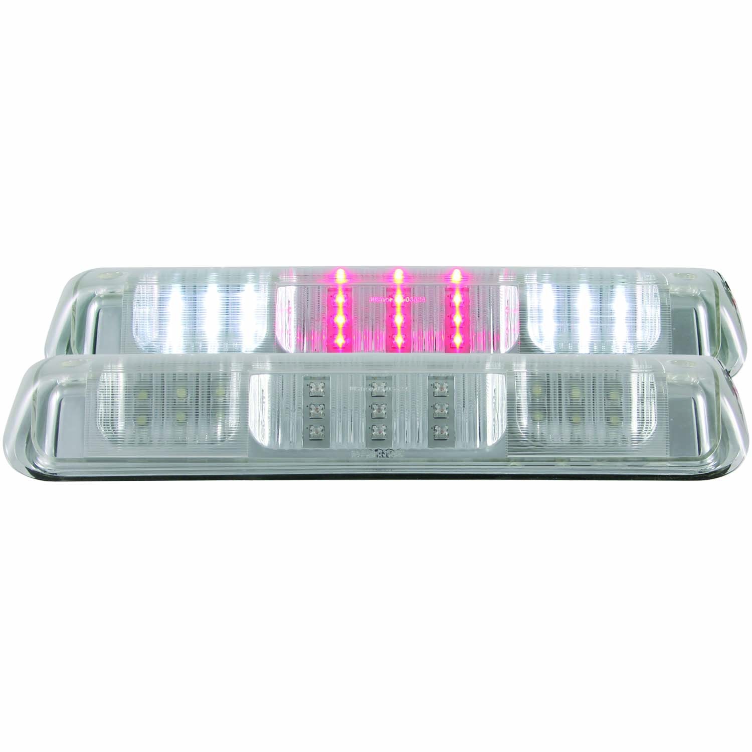 Chrome Housing LED Brake Light Compatible with Ford Lincoln Explorer Sport Trac F-150 Mark LT 2004-2010 Includes High Mount Stop 3rd Brake Light