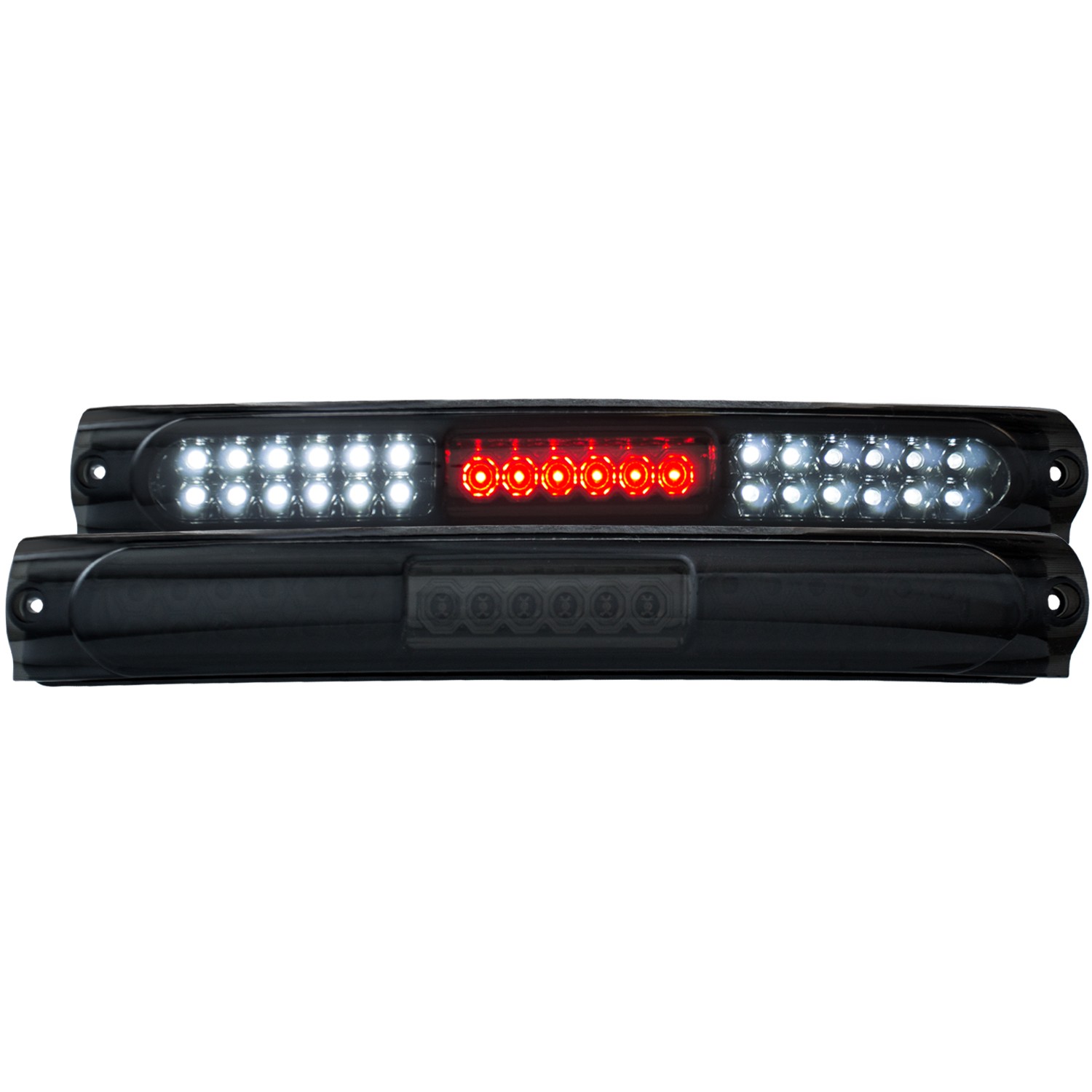 LED Smoked Hight Mount Stop Brake Light Compatible with Ford F-150 and F-250 and Excursion Includes Light Smoke High Mount Stop 3rd Brake Light