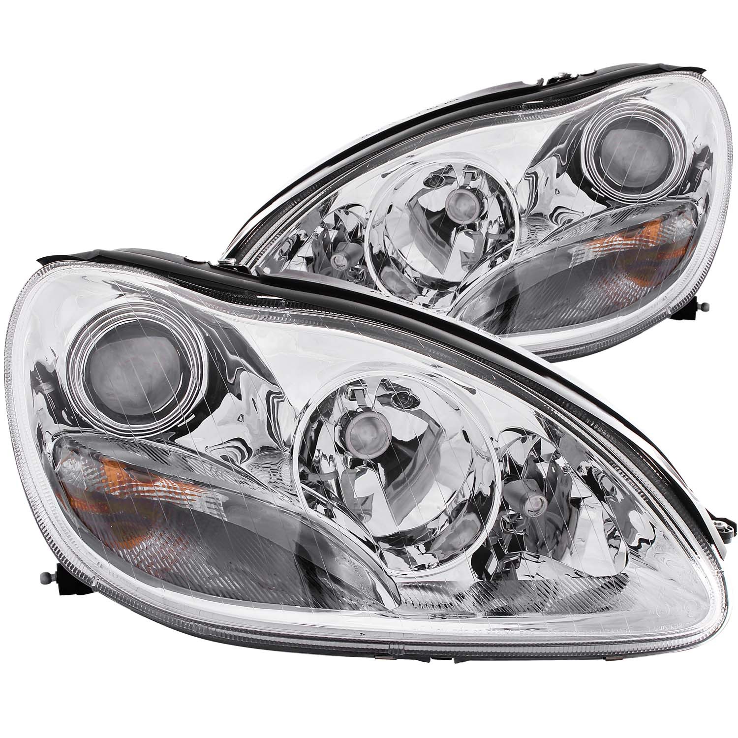 Headlight Set For 00-05 Mercedes-Benz S430, 00-05 Mercedes-Benz S500, 01-05 Mercedes-Benz S55 AMG, 01-05 Mercedes-Benz S600