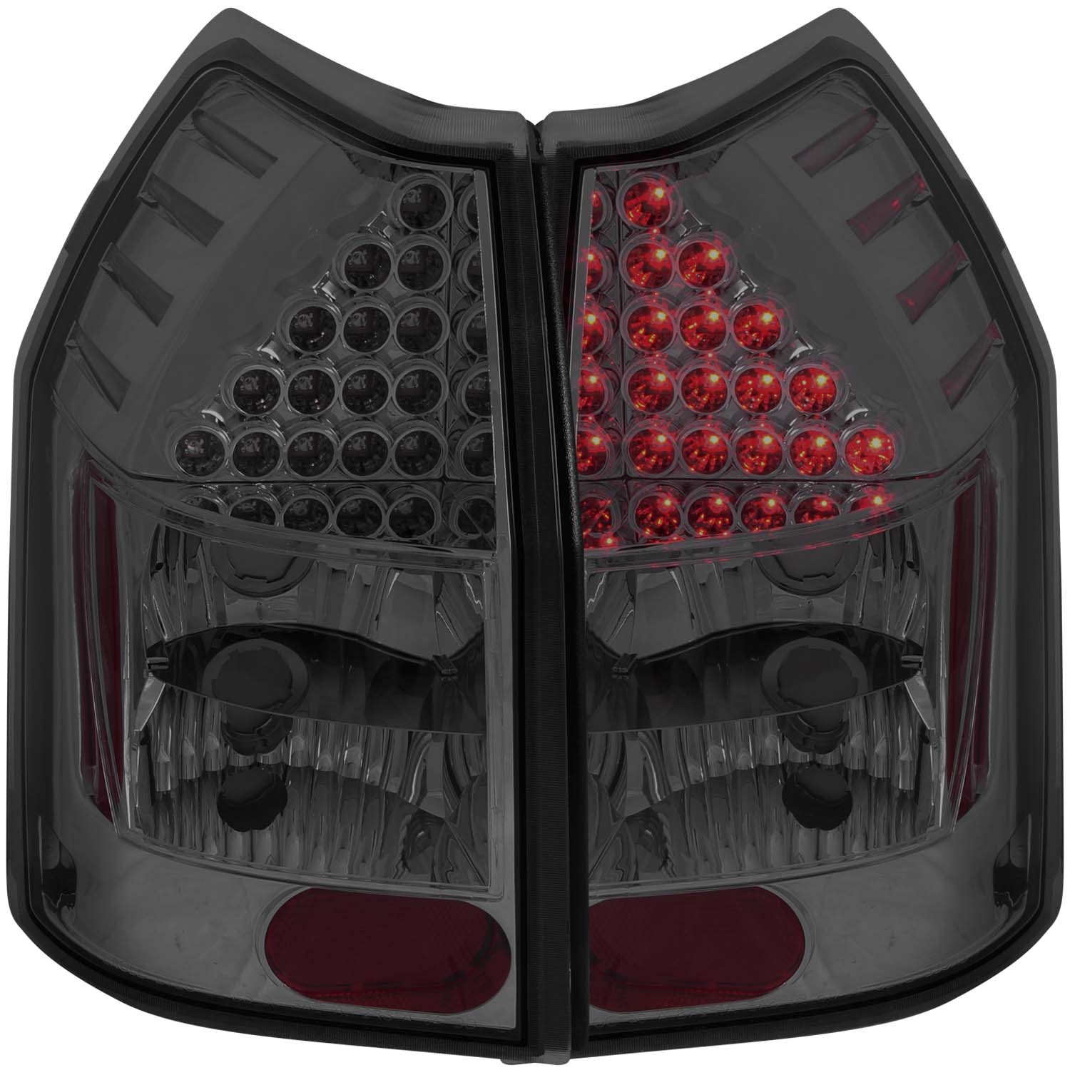 LED Tail Light Compatible with Dodge Magnum 2005-2008 Includes Left Driver and Right Passenger Side Tail Lights with Smoke Lens