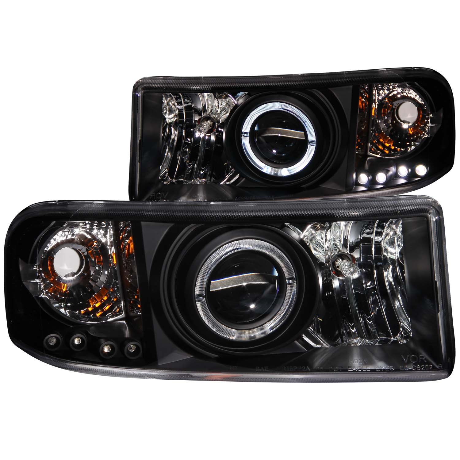 Headlight Set For 94-01 Dodge Ram 1500, 94-02 Dodge Ram 2500, 94-02 Dodge Ram 3500