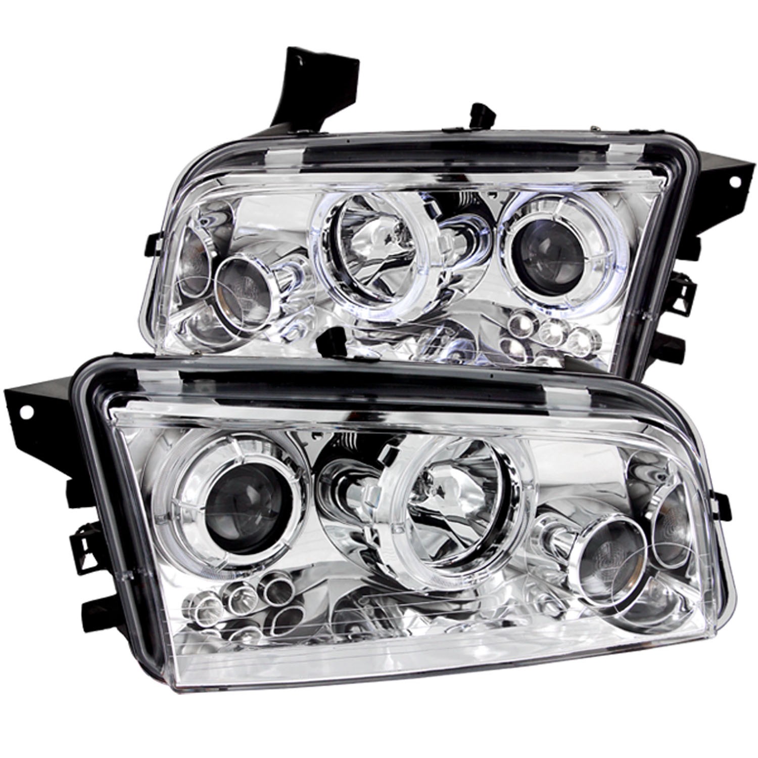 Headlight Set For 06-10 Dodge Charger