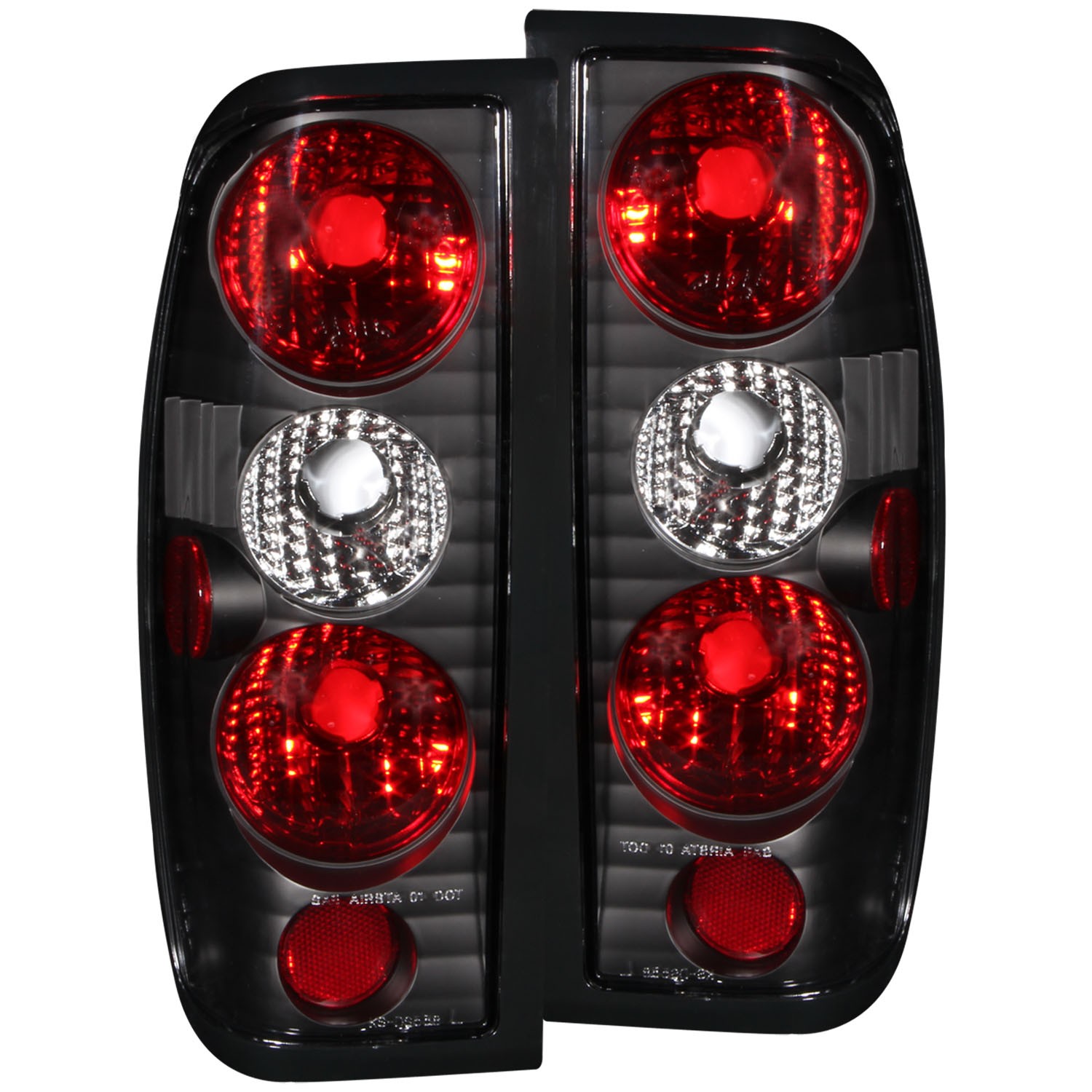 Halogen Tail Light Compatible with Nissan Frontier 1998-2004 Includes Left Driver and Right Passenger Side Tail Lights