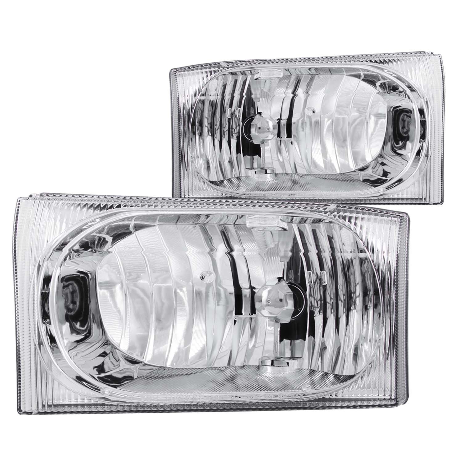 Headlight Set For 00-04 Ford Excursion, 99-04 Ford F-250 Super Duty, 99-04 Ford F-350 Super Duty