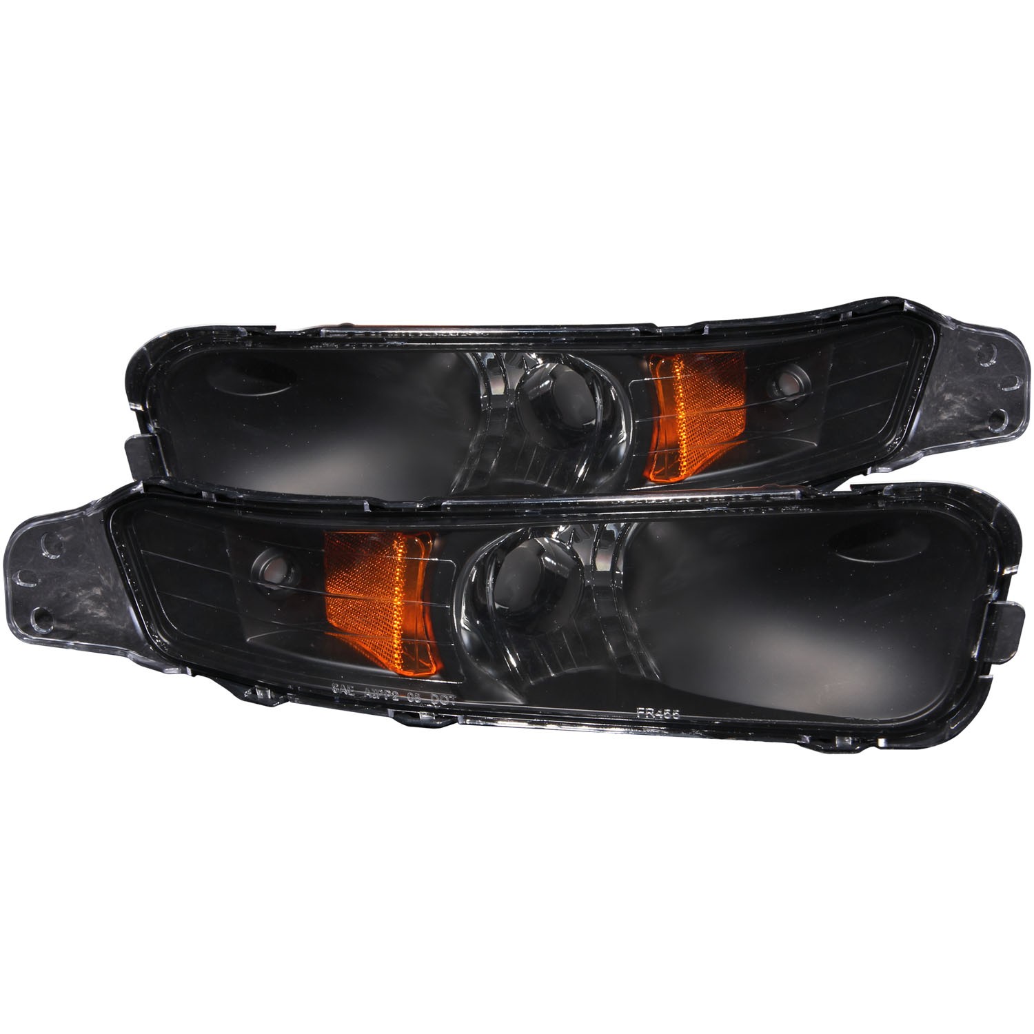 Black Housing Incandescent Signal Lights Compatible with Ford Mustang 2005-2009 Includes Left Driver and Right Passenger Side Signal Lights