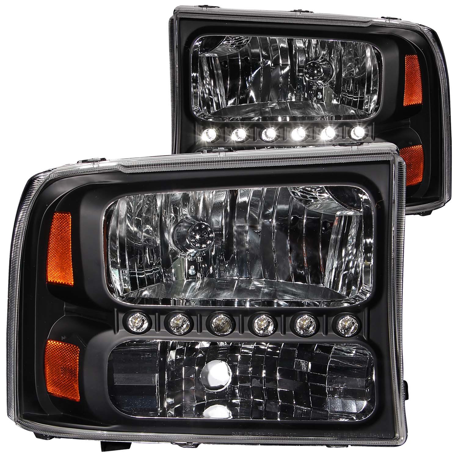 Headlight Set For 00-04 Ford Excursion, 99-04 Ford F-250, 99-04 Ford F-250 Super Duty, 99-04 Ford F-350 Super Duty