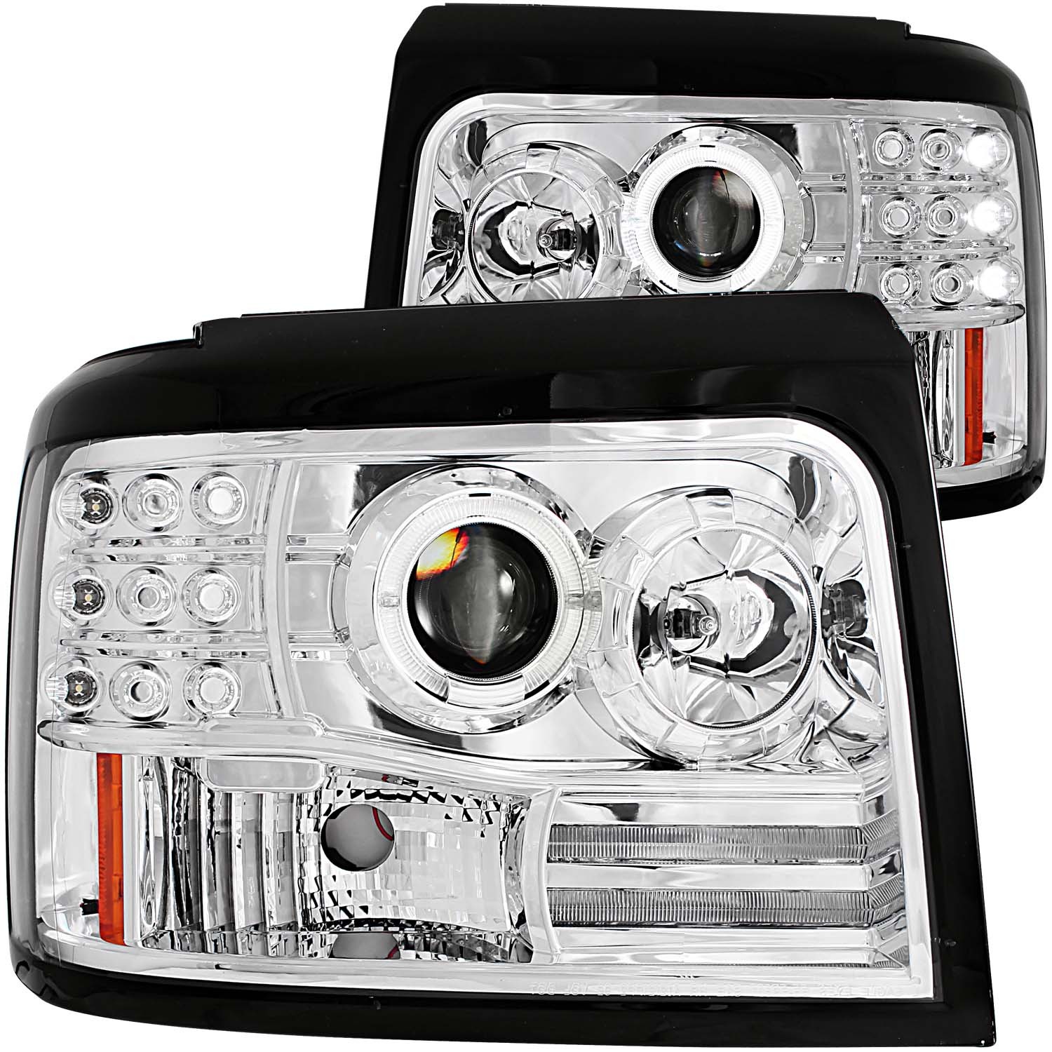 Headlight Set For 92-96 Ford Bronco, 92-96 Ford F-150, 92-98 Ford F-250, 92-98 Ford F-350