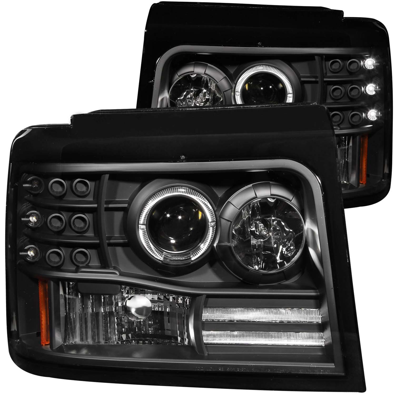 Headlight Set For 92-96 Ford Bronco, 92-96 Ford F-150, 92-98 Ford F-250, 92-98 Ford F-350