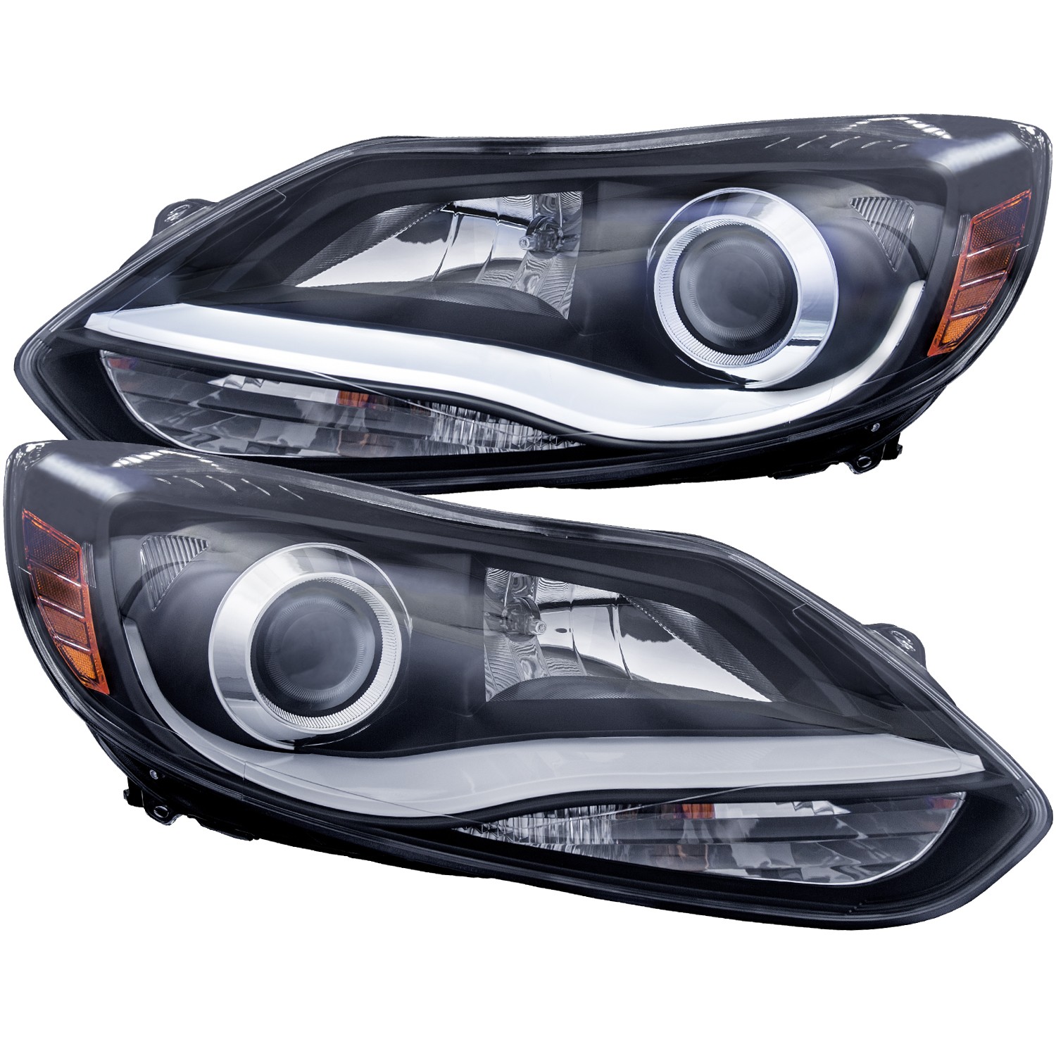 Headlight Set For 12-14 Ford Focus