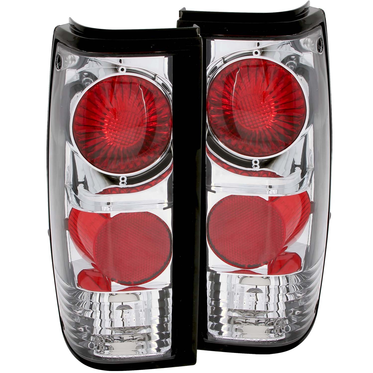 Chrome Housing Incandescent Tail Light Compatible with Chevrolet GMC S-10 S-10 Blazer S-15 S-15 Jimmy S10 S10 Blazer Sonoma 1982-1994 Includes Left Driver and Right Passenger Side Tail Lights