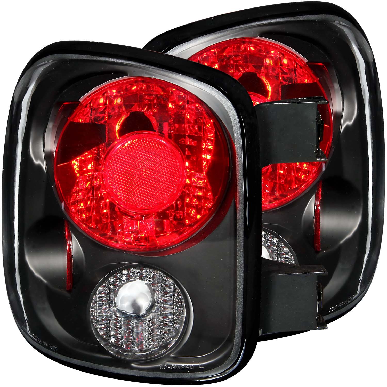 Incandescent Tail Light Compatible with Chevrolet GMC Sierra 1500 2500 Silverado 1500 Silverado 2500 1999-2004 Includes Left Driver and Right Passenger Side Tail Lights