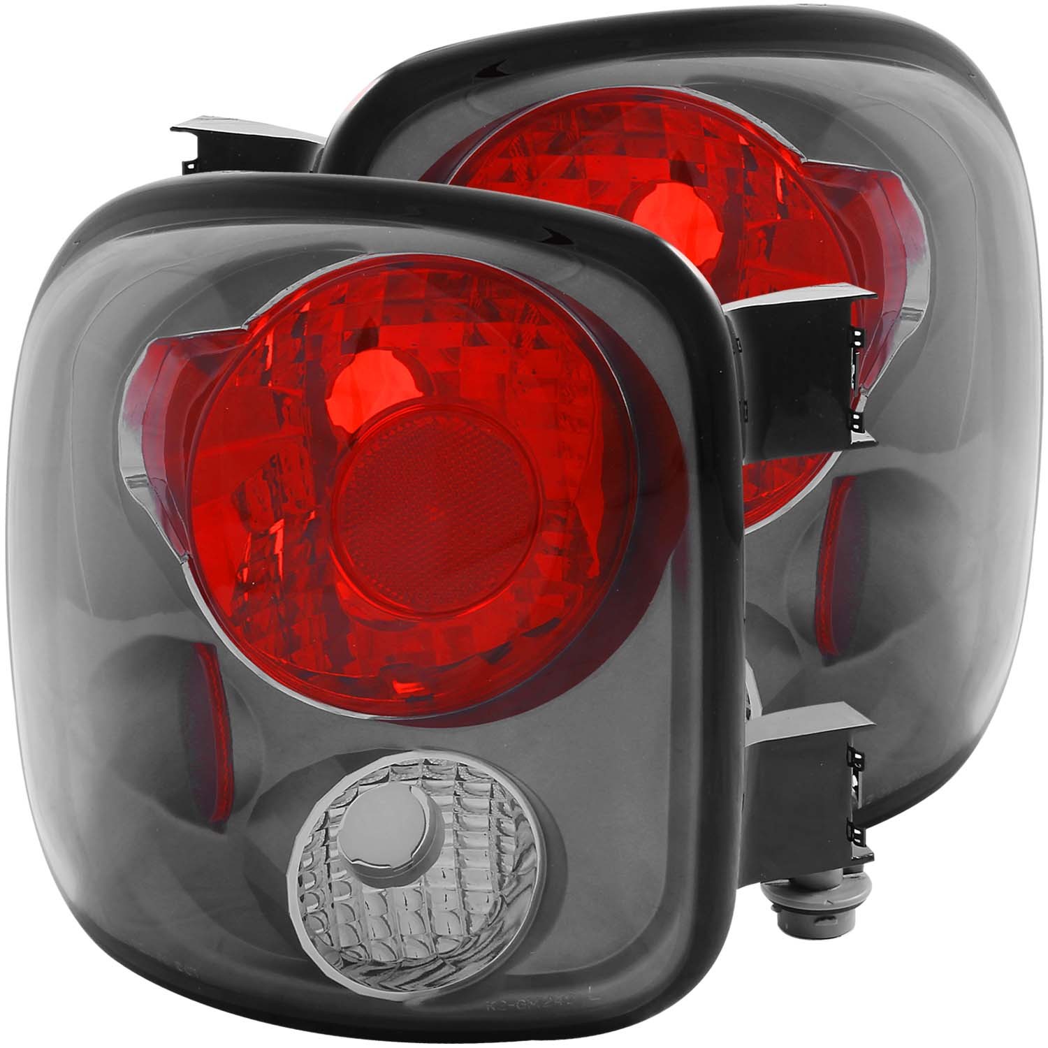 Incandescent Tail Light Compatible with Chevrolet GMC Sierra 1500 2500 Silverado 1500 Silverado 2500 1999-2004 Includes Left Driver and Right Passenger Side Tail Lights