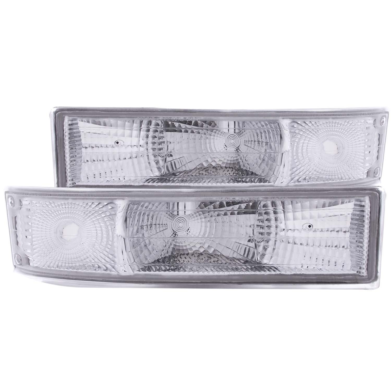 Chrome Housing Incandescent Signal Lights Compatible with Chevrolet Astro 1995-2005 Includes Left Driver and Right Passenger Side Signal Lights