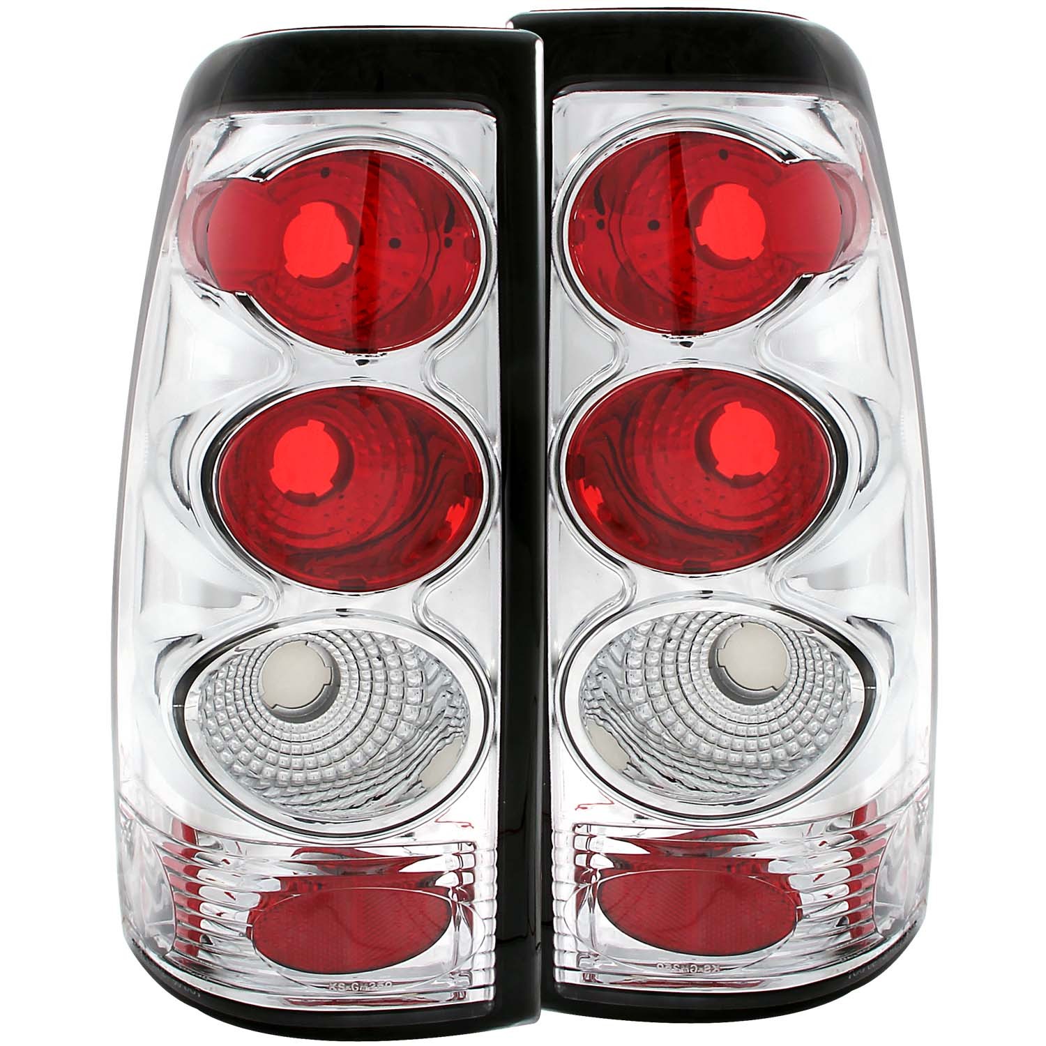 Incandescent Tail Light Compatible with Chevrolet GMC Sierra 1500 2500 Silverado 1500 2500 3500 1999-2006 Includes Left Driver and Right Passenger Side Tail Lights