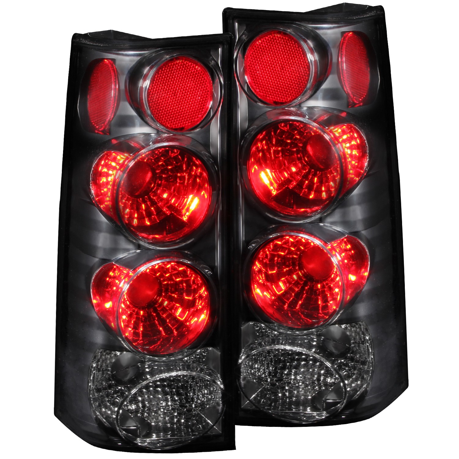 Black Housing Halogen Tail Light Compatible with Chevrolet GMC Express 1500 2500 3500 Savana 1500 2500 3500 2003-2014 Includes Left Driver and Right Passenger Side Tail Lights