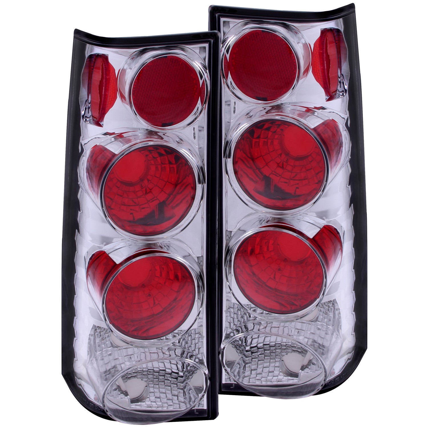 Chrome Housing Halogen Tail Light Compatible with Chevrolet GMC Express 1500 2500 3500 Savana 1500 2500 3500 1996-2002 Includes Left Driver and Right Passenger Side Tail Lights