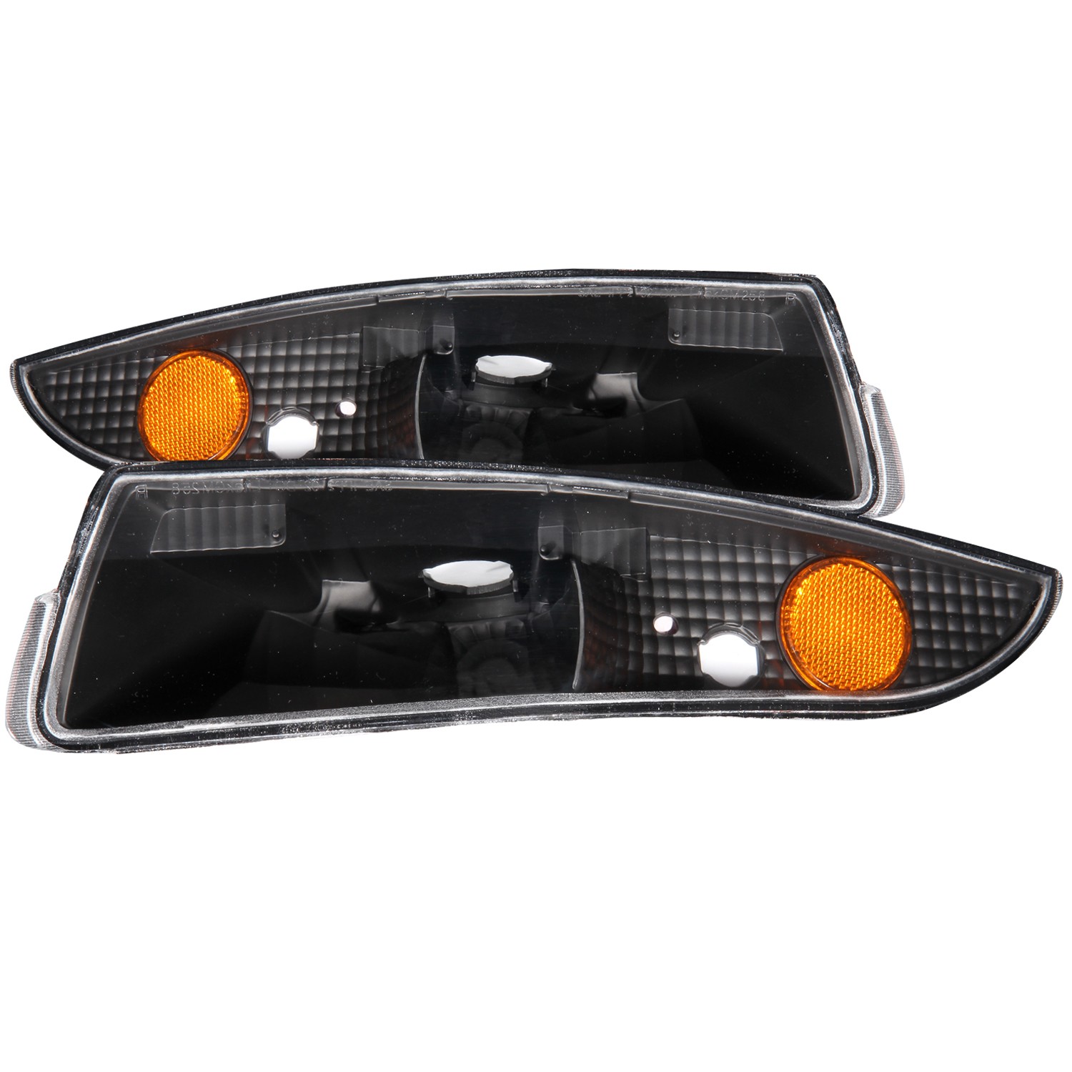 Black Housing Incandescent Signal Lights Compatible with Chevrolet Camaro 1993-2002 Includes Left Driver and Right Passenger Side Signal Lights