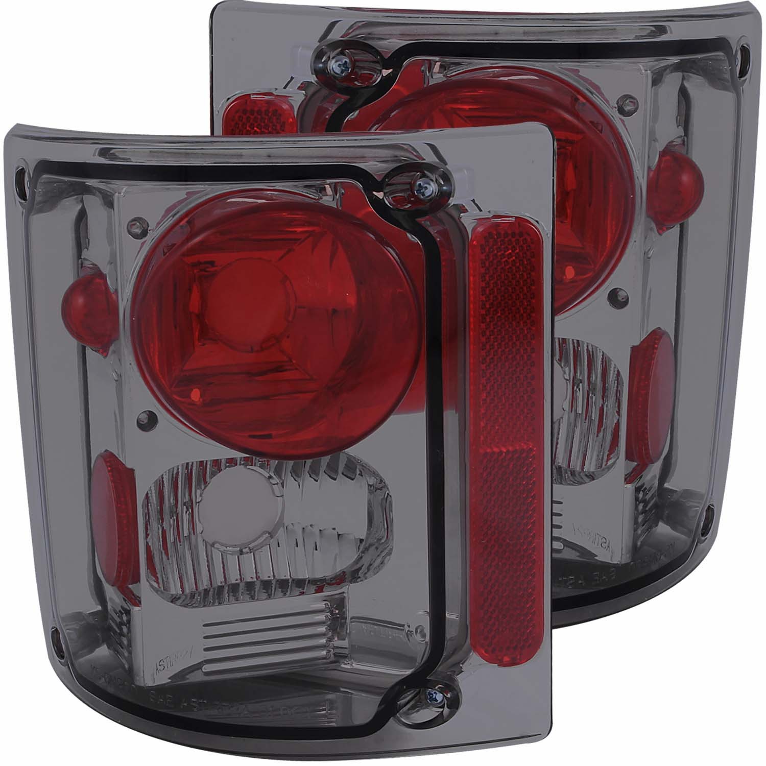 Chrome Housing Halogen Tail Light Compatible with Chevrolet GMC Blazer C / K Models Pickup Jimmy Suburban 1973-1991 Includes Left Driver and Right Passenger Side Tail Lights