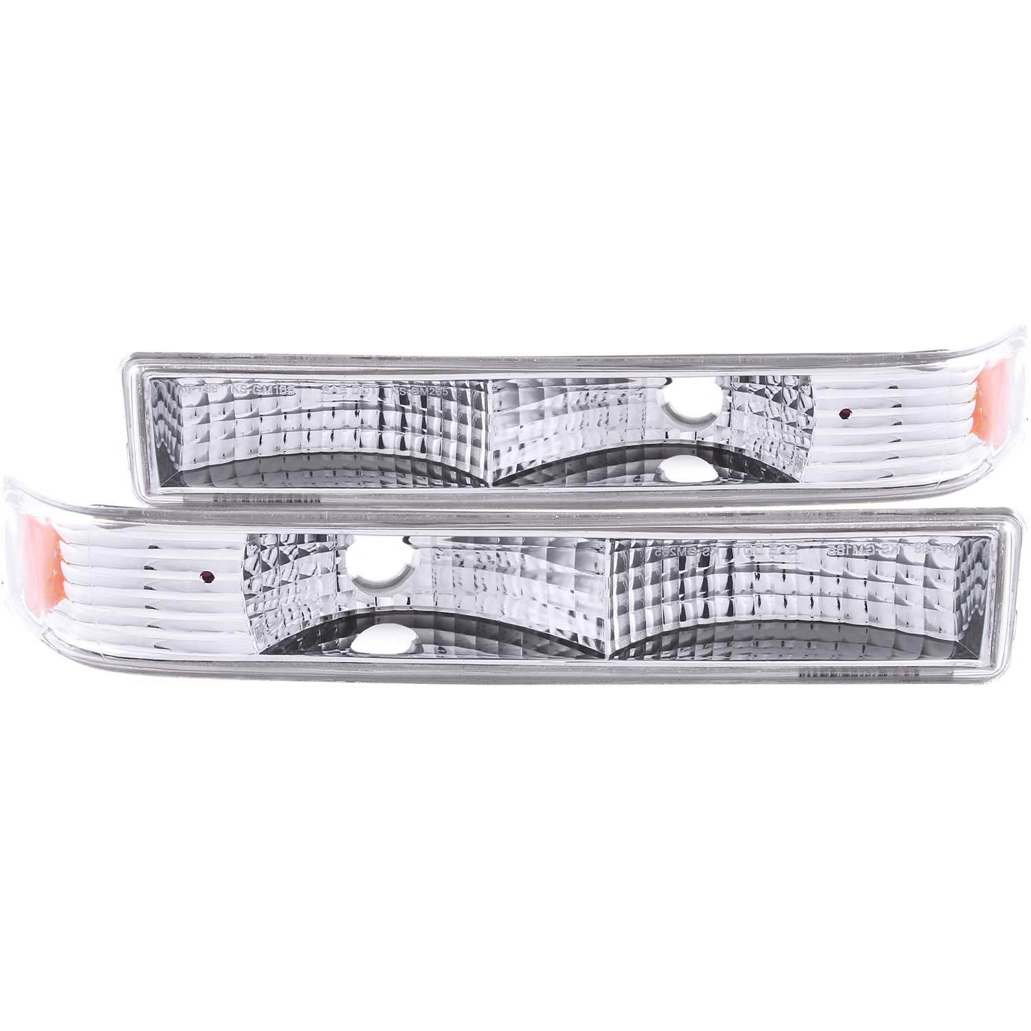Chrome Housing Incandescent Signal Light Compatible with Chevrolet S-10 S-10 Blazer S10 S10 Blazer 1998-2005 Includes Left Driver and Right Passenger Side Signal Lights