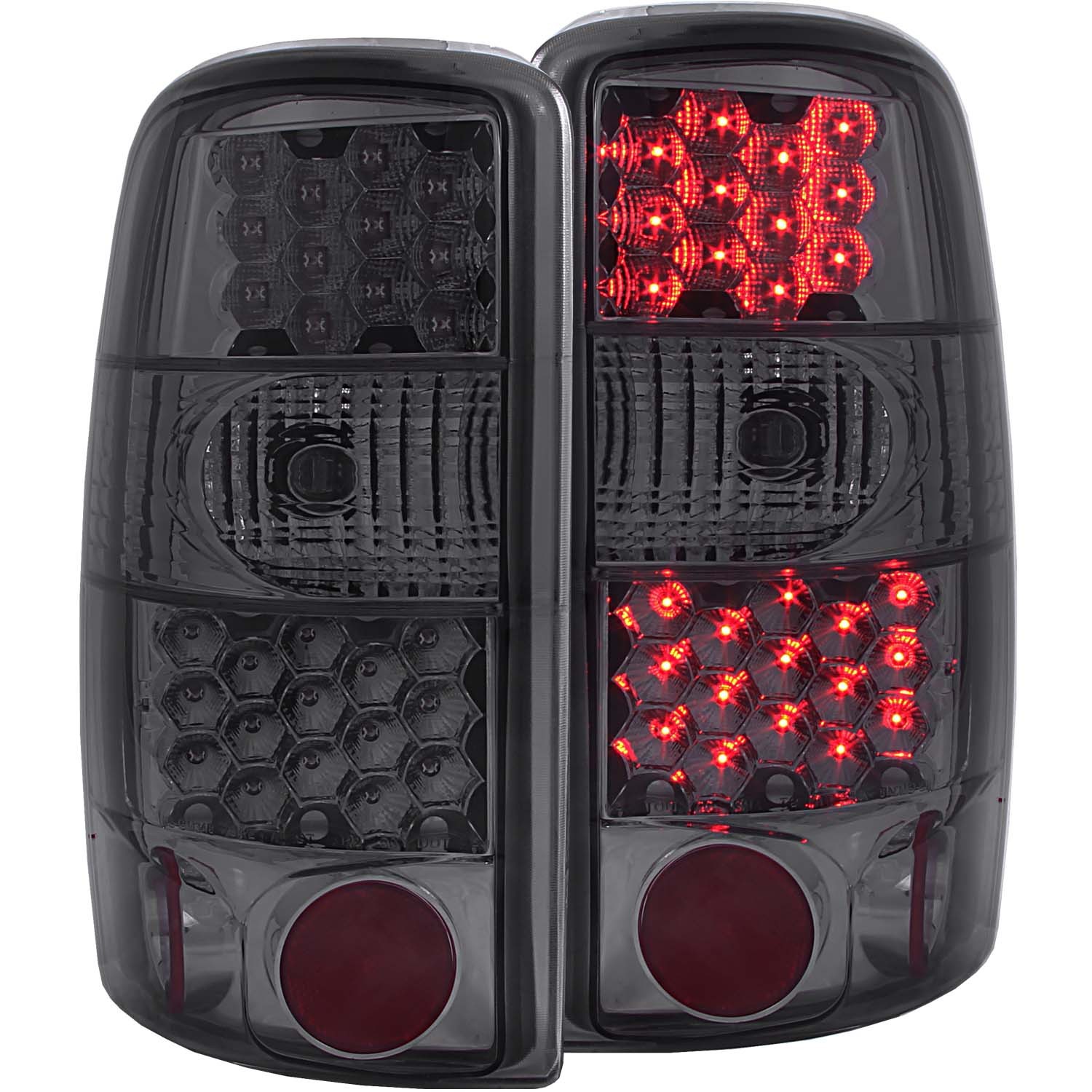 LED Tail Light Compatible with Chevrolet GMC All Tahoe Yukon Denali XL 1500 2000-2006 Includes Left Driver and Right Passenger Side Tail Lights