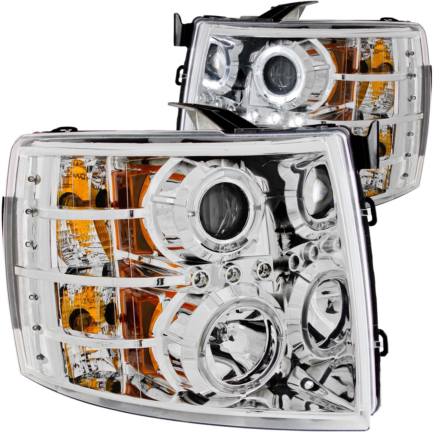 Headlight Set For 07-13 Chevrolet Silverado 1500, 07-14 Chevrolet Silverado 2500 HD, 07-14 Chevrolet Silverado 3500 HD