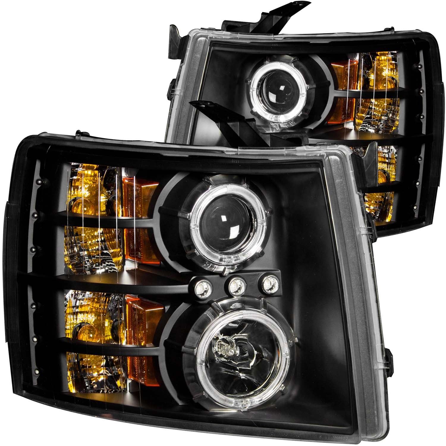 Headlight Set For 07-13 Chevrolet Silverado 1500, 07-14 Chevrolet Silverado 2500 HD, 07-14 Chevrolet Silverado 3500 HD