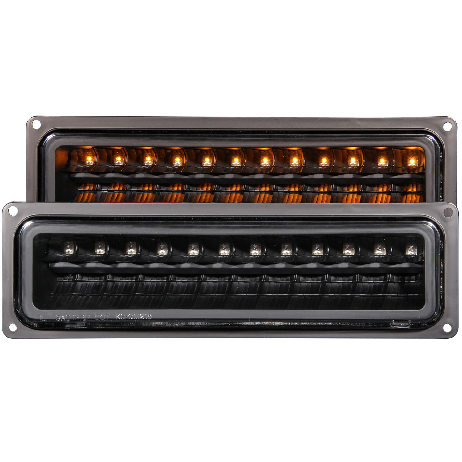 LED Park Lights Compatible with Chevrolet GMC Blazer (Full-Size) C/K Models Pickup Suburban Tahoe Yukon 1988-2000 Includes Left Driver and Right Passenger Side Park Lights