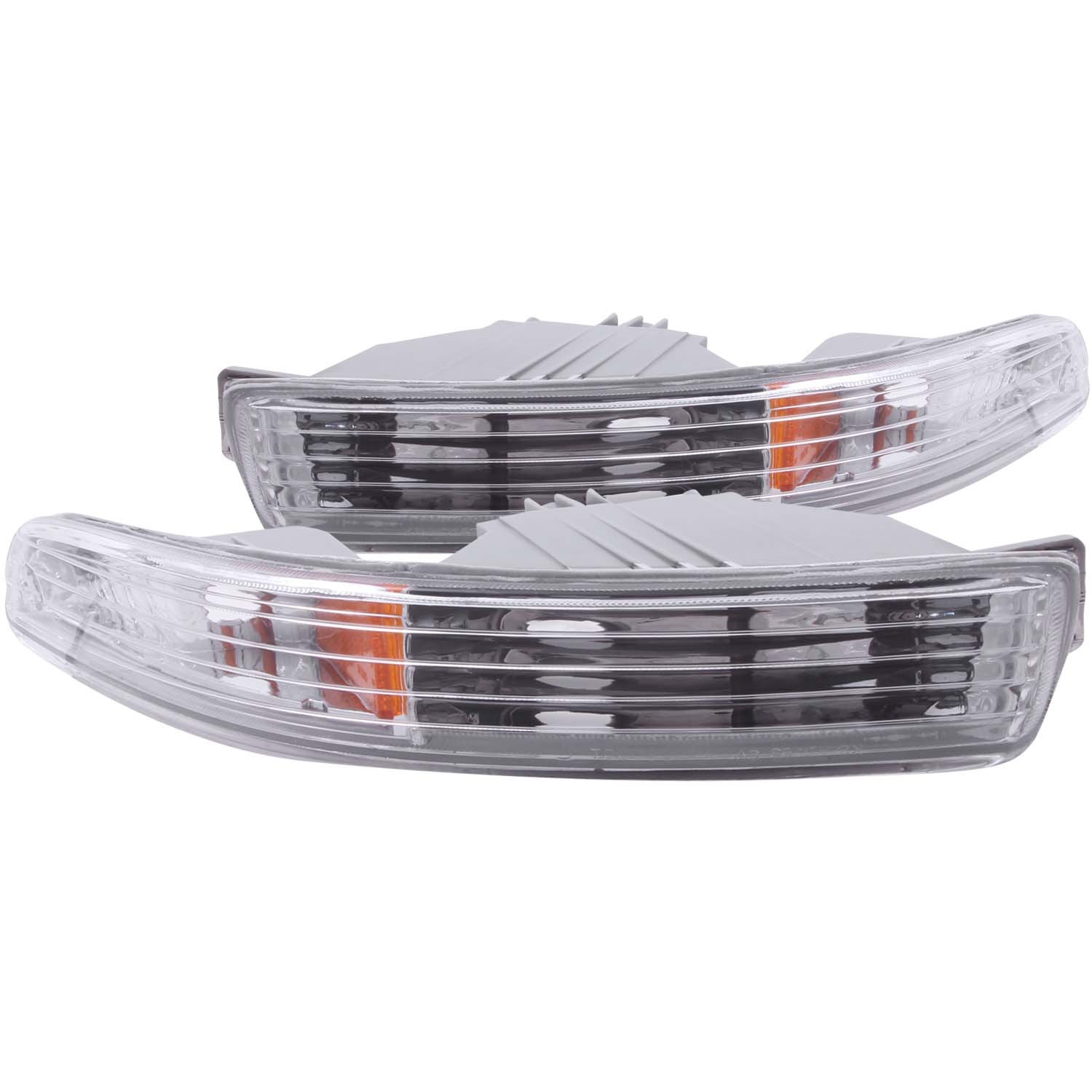 Chrome Housing Incandescent Signal Lights Compatible with Acura Integra 1994-1997 Includes Left Driver and Right Passenger Side Signal Lights