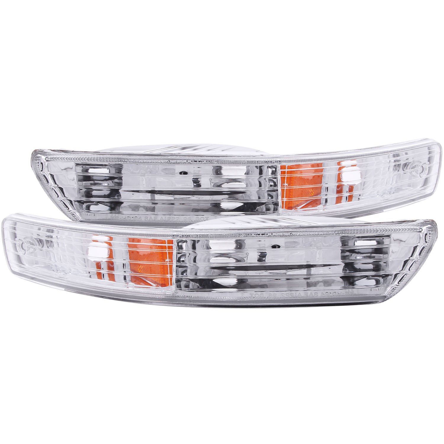 Chrome Housing Incandescent Signal Light Compatible with Acura Integra 1998-2001 Includes Left Driver and Right Passenger Side Signal Lights